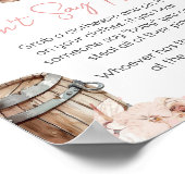 Eine kleine Cowgirl-Babydusche sagt kein Baby Poster (Ecke)