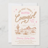 Eine kleine Cowgirl Dusche Einladung (Vorderseite)