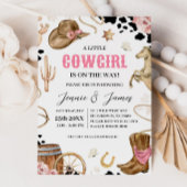 Eine kleine Cowgirl Dusche Einladung