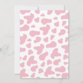 Eine kleine Cowgirl Dusche Einladung (Rückseite)