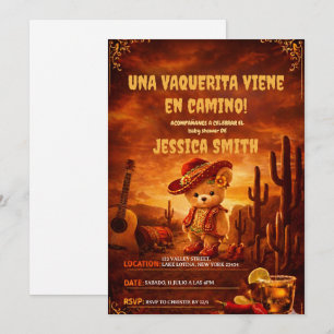 Eine kleine Cowgirl mexikanisch-spanische Babypart Einladung