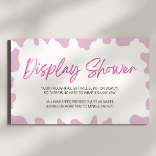 Eine kleine Cowgirl Rodeo Babydusche Begleitkarte