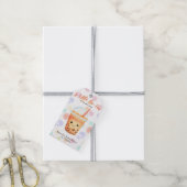 Eine kleine Cu-Tea Bubble Tea Babyparty Geschenkanhänger (Mit Garn)