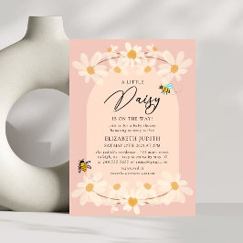 Eine kleine Daisy-Floral-Daisy-Baby-Dusche Einladung