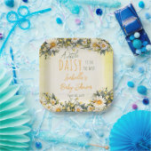 Eine kleine Daisy ist auf dem Weg zur Blumendusche Pappteller (Party)