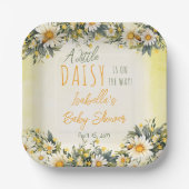 Eine kleine Daisy ist auf dem Weg zur Blumendusche Pappteller (Vorderseite)