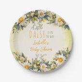 Eine kleine Daisy ist auf dem Weg zur Blumendusche Pappteller (Vorderseite)