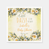 Eine kleine Daisy ist auf dem Weg zur Blumendusche Serviette (Vorderseite)