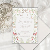 Eine kleine Dame Florales Band Vintage Baby Shower