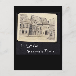 Eine kleine deutsche Stadt Postkarte