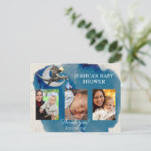 Eine kleine Dragon Baby Dusche Danke Foto Postkarte (Stehend Vorderseite)