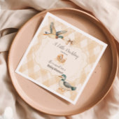 Eine kleine Duckling Baby Dusche Serviette