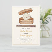 Eine kleine duftende Babydusche Einladung (Stehend Vorderseite)