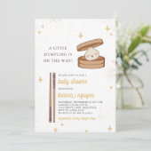 Eine kleine duftende Babydusche Einladung (Stehend Vorderseite)