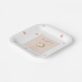 Eine kleine Dumpling auf dem Weg Kawaii Babydusche Pappteller (Gewinkelt)