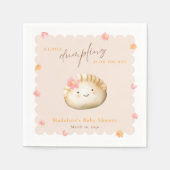 Eine kleine Dumpling auf dem Weg zur Niedlichen Gi Serviette (Vorderseite)