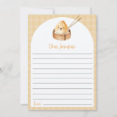 Eine kleine Dumpling Geburtstagskarte Notizzettel- Dankeskarte (Vorderseite)