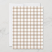 Eine kleine Dumpling ist auf dem Weg zur Babydusch Einladung (Rückseite)