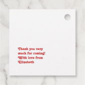 Eine kleine Dusche aus dem Himmel Geschenkanhänger (Rückseite)