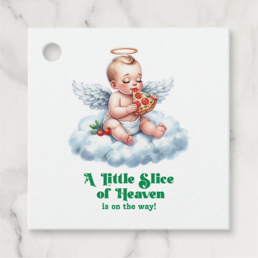 Eine kleine Dusche aus dem Himmel Geschenkanhänger (Vorderseite)