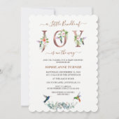 Eine kleine Dusche aus Joy Pink Hibiskus Einladung (Vorderseite)