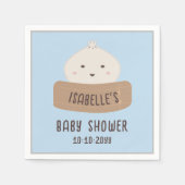 Eine kleine Dusche ist unterwegs Serviette (Vorderseite)