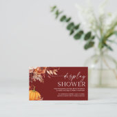 Eine kleine Dusche mit Kürbisblütendusche Begleitkarte (Stehend Vorderseite)