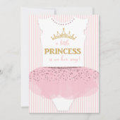 Eine kleine Einladung Prinzessin-Babyparty (Vorderseite)