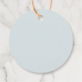 Eine kleine Elefantenjunge Dusche Geschenkanhänger (Rückseite)