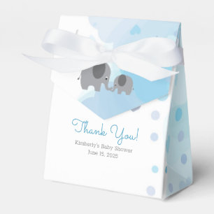 Eine kleine Erdnuss-Elefant-Jungen-Babyparty Geschenkschachtel