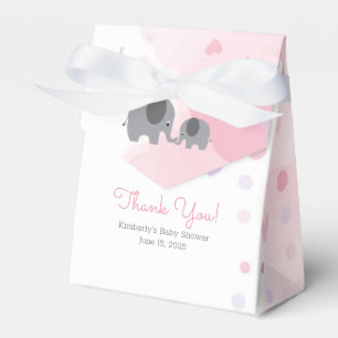 Eine kleine Erdnuss-Elefant-Mädchen-Babyparty Geschenkschachtel