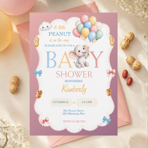Eine kleine Erdnuss - geschlechtsneutrale Babypart Einladung