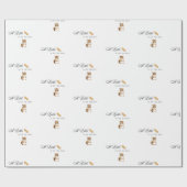 Eine kleine Erdnuss ist auf dem Weg Baby Dusche Geschenkpapier (Flach)