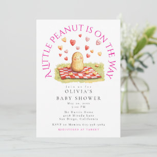 Eine kleine Erdnuss ist auf dem Weg Baby Shower Einladung