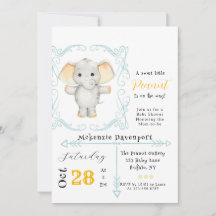 Eine kleine Erdnuss ist auf dem Weg Elefantenbaby 