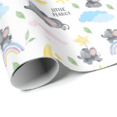 Eine kleine Erdnuss ist auf dem Weg Elephant Baby Geschenkpapier (Rolleneckpunkt)