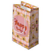 Eine kleine Extravagante Erntedank-Papiergeschenkt Kleine Geschenktüte (Rückseite Schrägansicht)