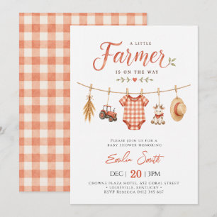 Eine kleine Farmer-Baby-Party ist auf dem Weg Einladung