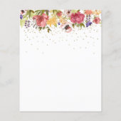 Eine kleine Fee ist auf dem Weg Baby Dusche Gold I (Rückseite)