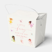 Eine kleine Fee ist unterwegs! Babyparty Geschenkschachtel (Rückseite)