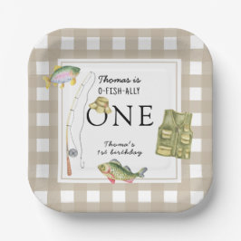 Eine kleine Fischerman Birthday Party Pappteller