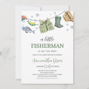 Eine kleine Fisherman Baby-Dusche Einladung