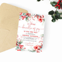 Eine kleine Flasche freudiger Weihnachtsdusche