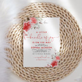 Eine kleine Flasche freudiger Weihnachtsdusche Einladung