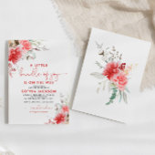 Eine kleine Flasche freudiger Weihnachtsdusche Einladung