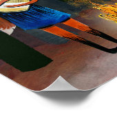 Eine Kleine Foxmusik - Niedliche Füchse spielen Mu Poster (Ecke)