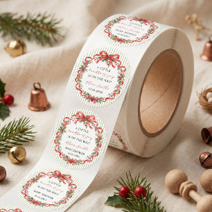 Eine kleine Freude Babyparty Runder Aufkleber