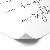 Eine kleine Freundlichkeit kann alles verändern Poster (Ecke)