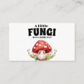 Eine kleine Fungi Baby Dusche Dusche Anfrage Begleitkarte (Rückseite)