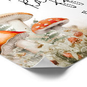 Eine kleine Fungi-verzauberte Mushroom-Windel-Raff Poster (Ecke)